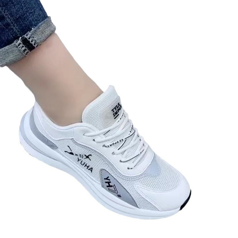 情侣鞋春夏新款时尚潮搭老爹鞋学生网面透气软底休闲鞋运动男鞋