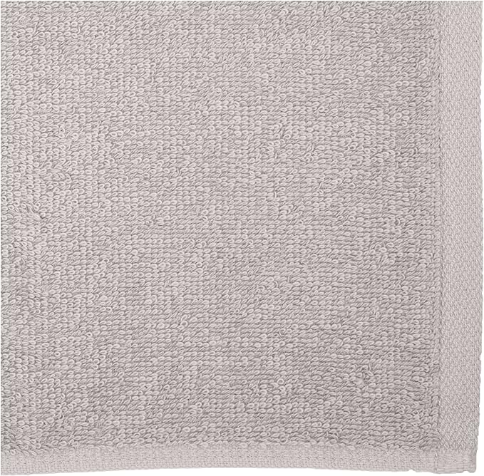Provee de spălat din bumbac, cu uscare rapidă, extra absorbante, Amazon Basics - Pachet de 24, gri, 12 x 12 inci
