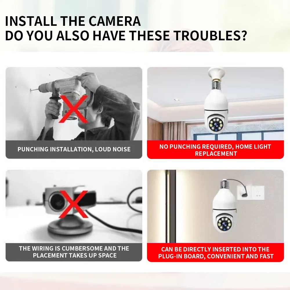 Acasă Wireless WiFi Telecomandă HD Cameră panoramică 360 de grade