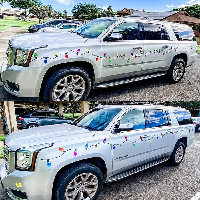 🔥Anul Nou ULTIMA ZI 48% REDUCERE 🔥Magneți și autocolante pentru decorațiuni pentru mașini de Crăciun, Magnet reflectorizant pentru lumini de Crăciun pentru automobile, Magneți pentru mașini festive în formă de bec