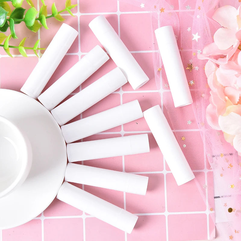 100PCS 5ml DIY Empty Lipstick Bottle With Cap Clear Black White Cosmetic Sample Container Lip Gloss Tube Lip Balm Tube Container
