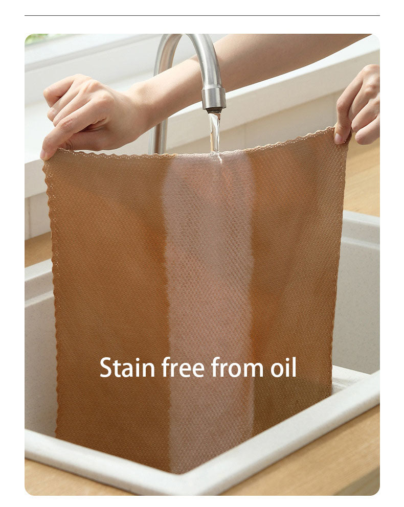 Pânză din fibră ultra-fină Absorbant puternic Grilă Necesități zilnice de uz casnic Curățare Bucătărie Tampă de curățat cârpă cârpă