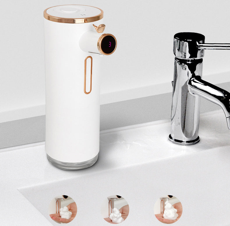 Dozator de săpun inductiv cu infraroșu inteligent USB Bucătărie de acasă Mașină de spălat manuală automată cu spumă fără atingere