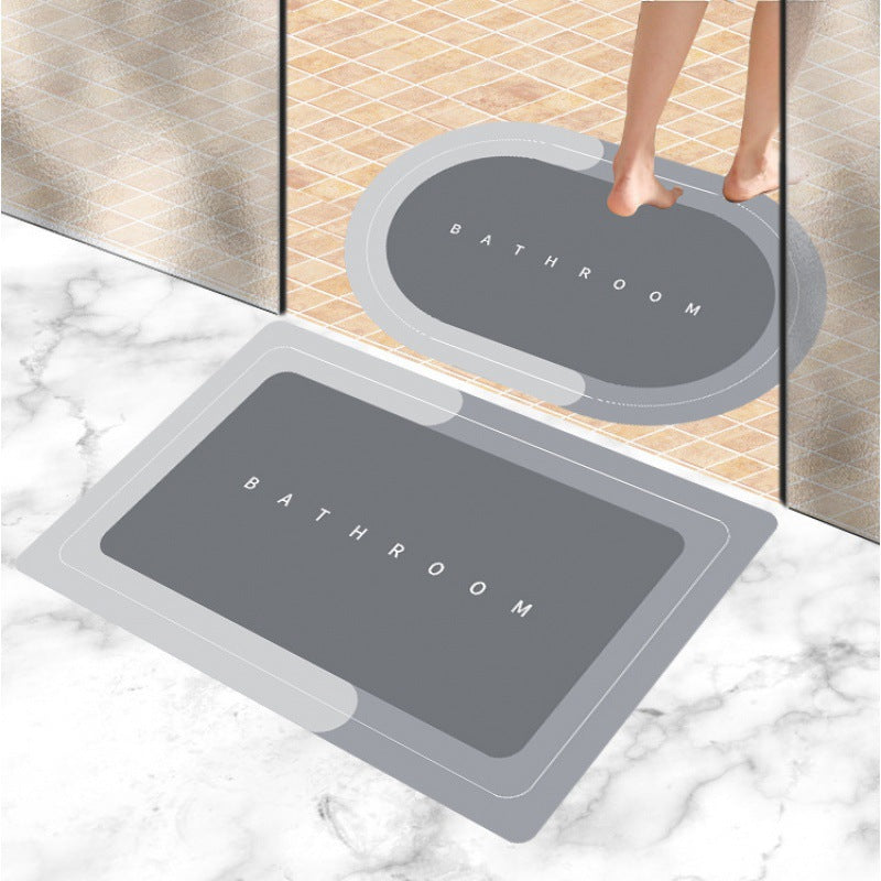 Covor din catifea cristal modern, minimalist, intrare pentru baie, covoraș absorbant cu uscare rapidă