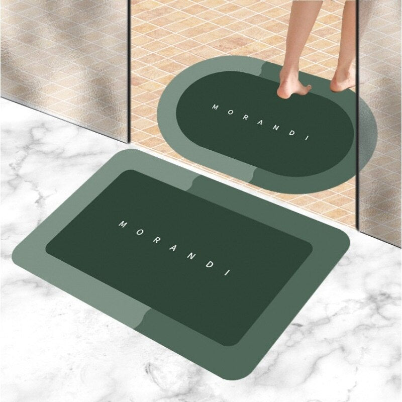 Covor din catifea cristal modern, minimalist, intrare pentru baie, covoraș absorbant cu uscare rapidă