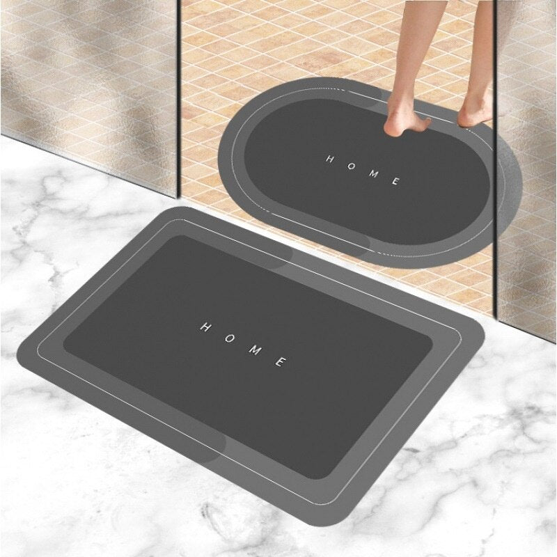 Covor din catifea cristal modern, minimalist, intrare pentru baie, covoraș absorbant cu uscare rapidă