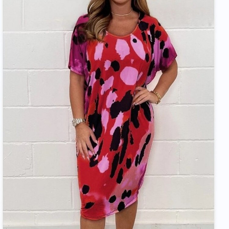 Îmbrăcăminte transfrontalieră pentru femei în stil european și american de vară, nouă rochie casual leopard cu imprimeu leopard