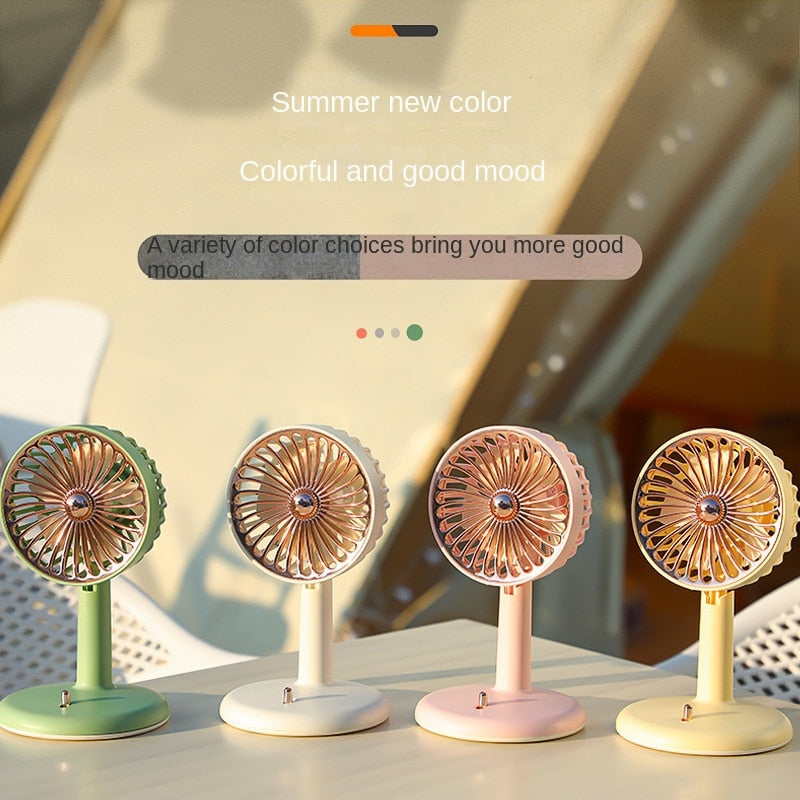 Ventilator de birou USB Două moduri Metal Simplitate Mute Retro Personalitate Unghi reglabil