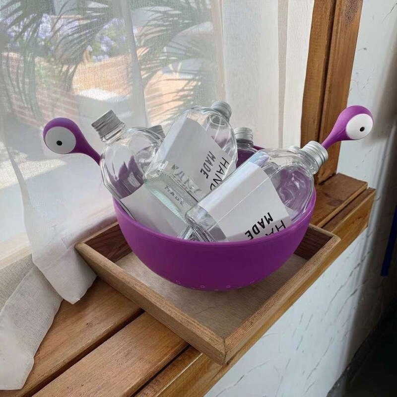 Coș de scurgere Creativ Amuzant Micul Monstru Fructe filtrabile din plastic cu desene animate