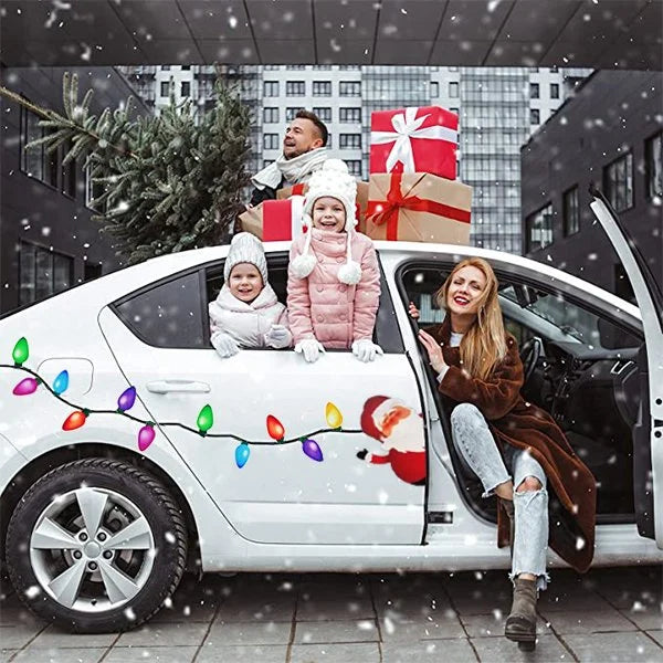 🔥Anul Nou ULTIMA ZI 48% REDUCERE 🔥Magneți și autocolante pentru decorațiuni pentru mașini de Crăciun, Magnet reflectorizant pentru lumini de Crăciun pentru automobile, Magneți pentru mașini festive în formă de bec