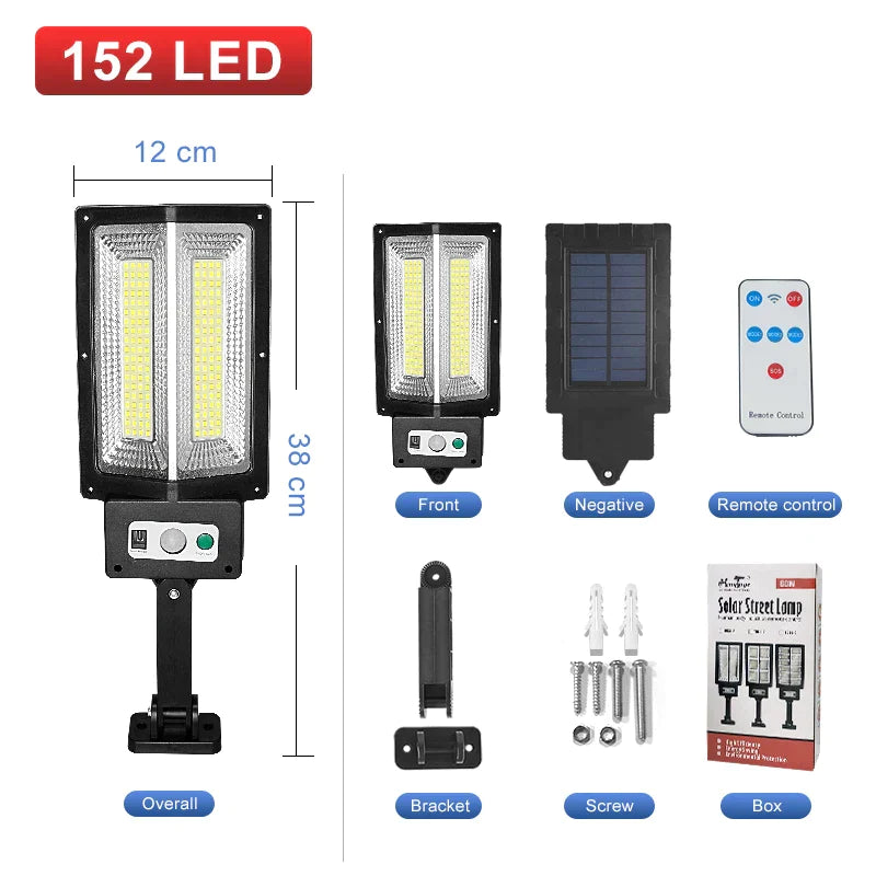 80000 lumeni, 360 LED, lampă solară pentru grădină, în aer liber, impermeabilă, iluminare stradală, cu inducție umană, cu senzor de mișcare.