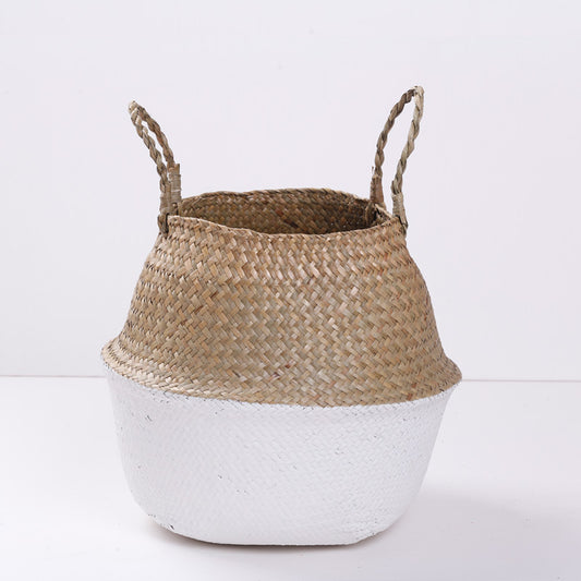 Seagrass Hand-Woven Flower Pot