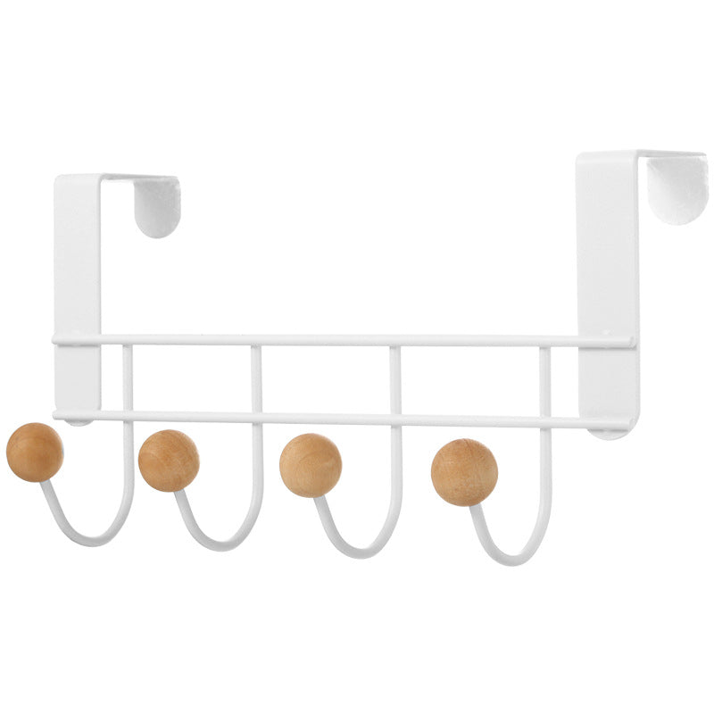 Rear Door Hook Clothes Rack Bedroom Door Upper Rack Punch-Free Seamless Coat and Cap Door Back Wall Storage Rack