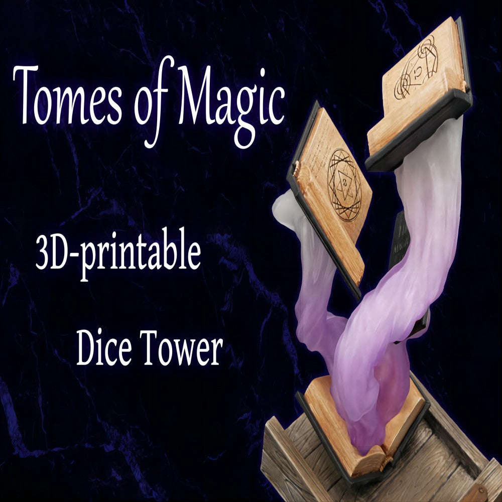 🔥Vânzare fierbinte de ultima zi de Anul Nou🔥Tomes of Magic Dice Tower - Cadou RPG și DnD Player