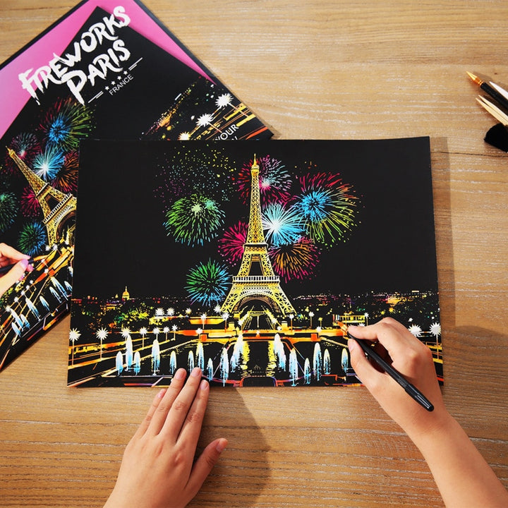 🎁Last Day Promotion 49% OFF 🎁Scratch-Off Rainbow Painting - World Famous Tourist Attractions