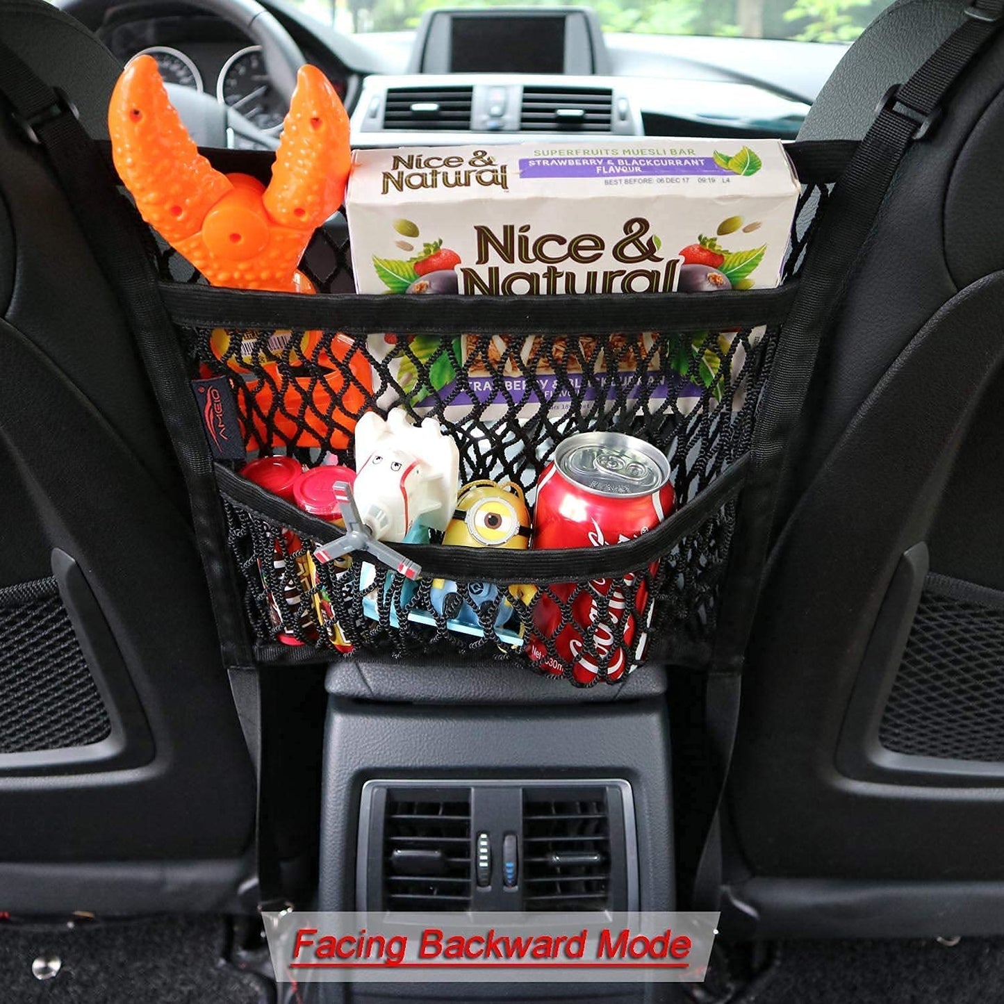 Car Seat Storage Elastic Mesh Pocket