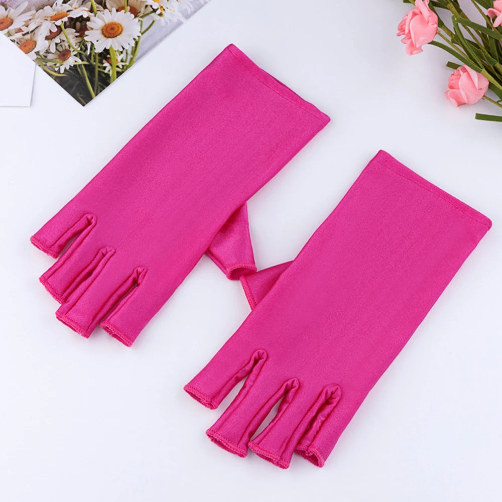 2pcs Anti Uv Rays Protect Gloves Nail Gloves Led Lamp Nail Uv Protection Radiation Proof Glove Manicure Nail Art Tools