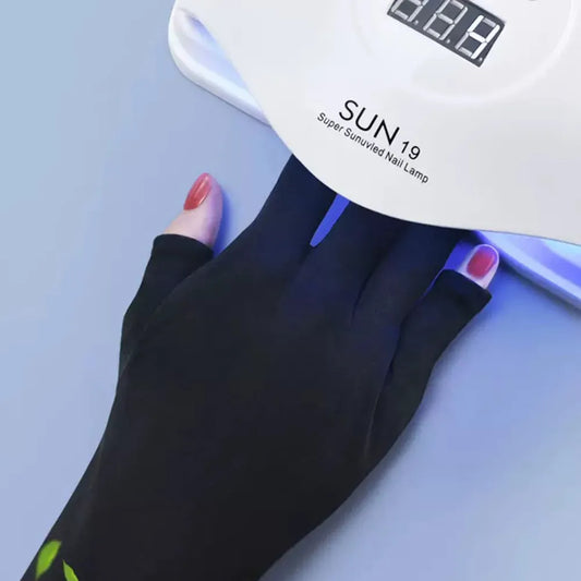 2pcs Anti Uv Rays Protect Gloves Nail Gloves Led Lamp Nail Uv Protection Radiation Proof Glove Manicure Nail Art Tools