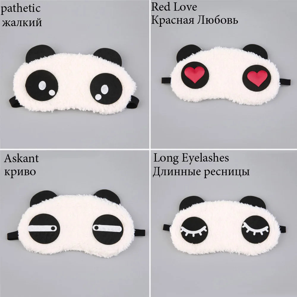 Cute Panda Sleeping Face Eye Mask Blindfold Eyeshade Traveling Sleep Eye Aid Drop Shipping Wholesale health care