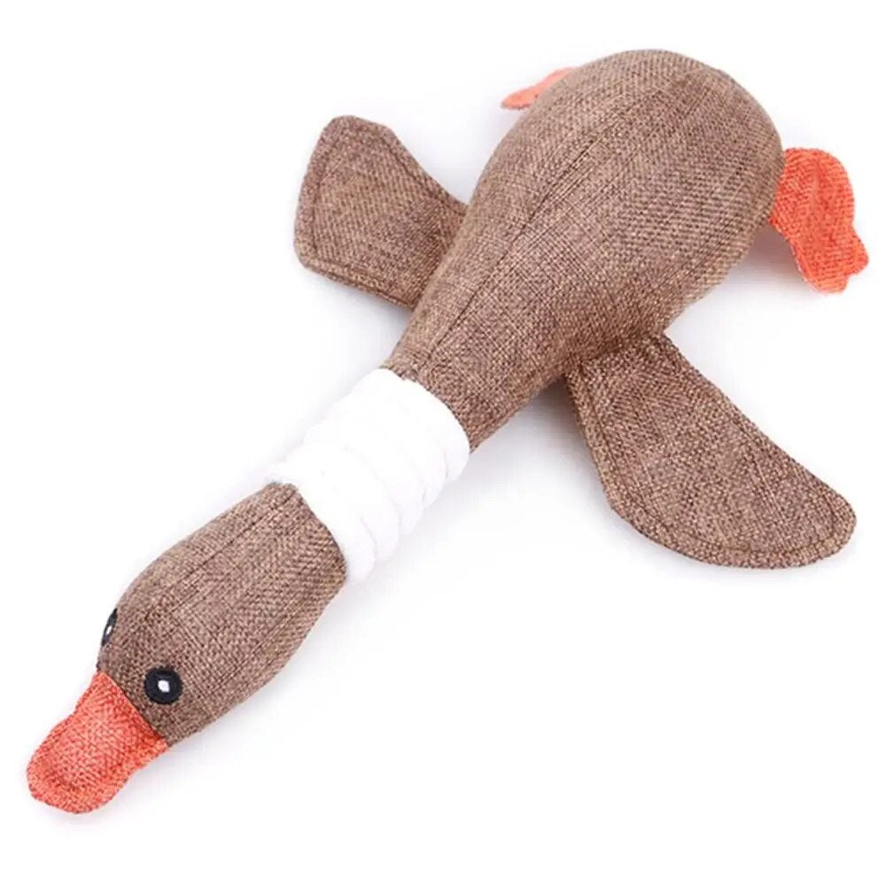 Dog Squeak Toys Wild Goose Sounds Toy Cleaning Teeth Puppy Dogs Chew Supplies Training 30cm Household Pet  Dog Toys accessories