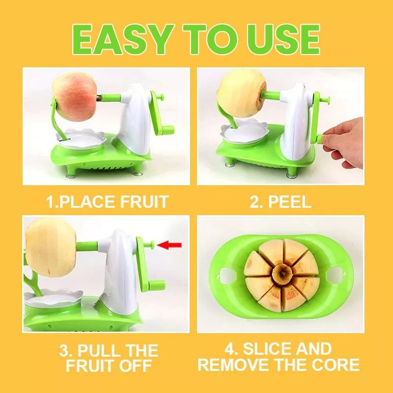 Aparat de coajă cu manivelă, mere, pere, fructe, uz casnic, gadget pentru coajă