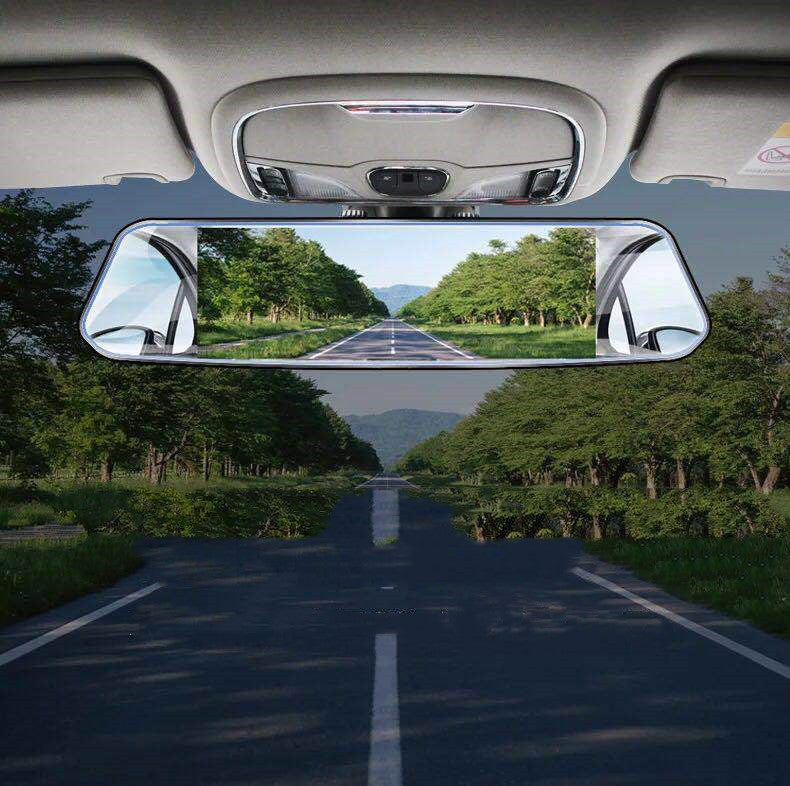 Car 7 Inches Touch Rearview Mirror Tachograph HD 1080P Front and Rear Double Recording Reversing Image