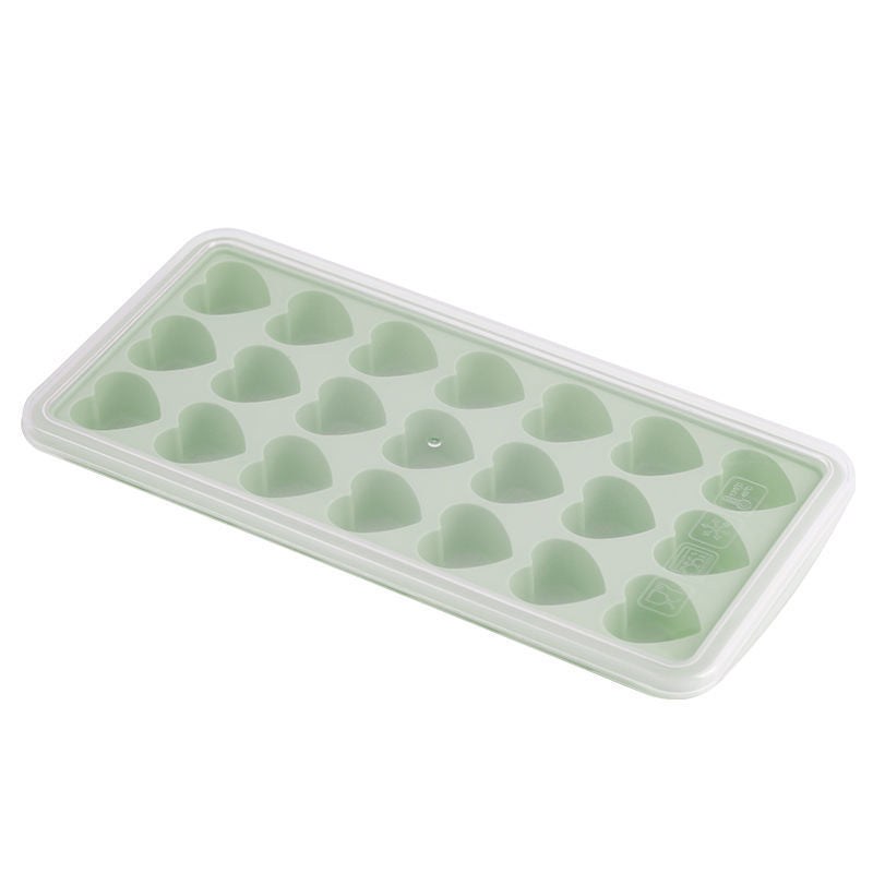 Ice Cube Mold Tray Ice Maker Silicone Quick-Frozen Internet Soft Model with Lid