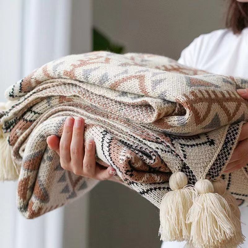 Bohemian Blanket Air-Conditioning Blanket Knitted Blanket