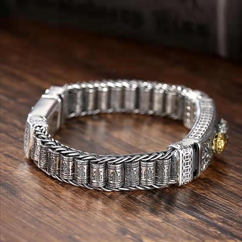 National Fashion New Amass Fortunes Jin Jin as Right as Rain Bracelet Men's Lucky Beads Ins Personality Fashion