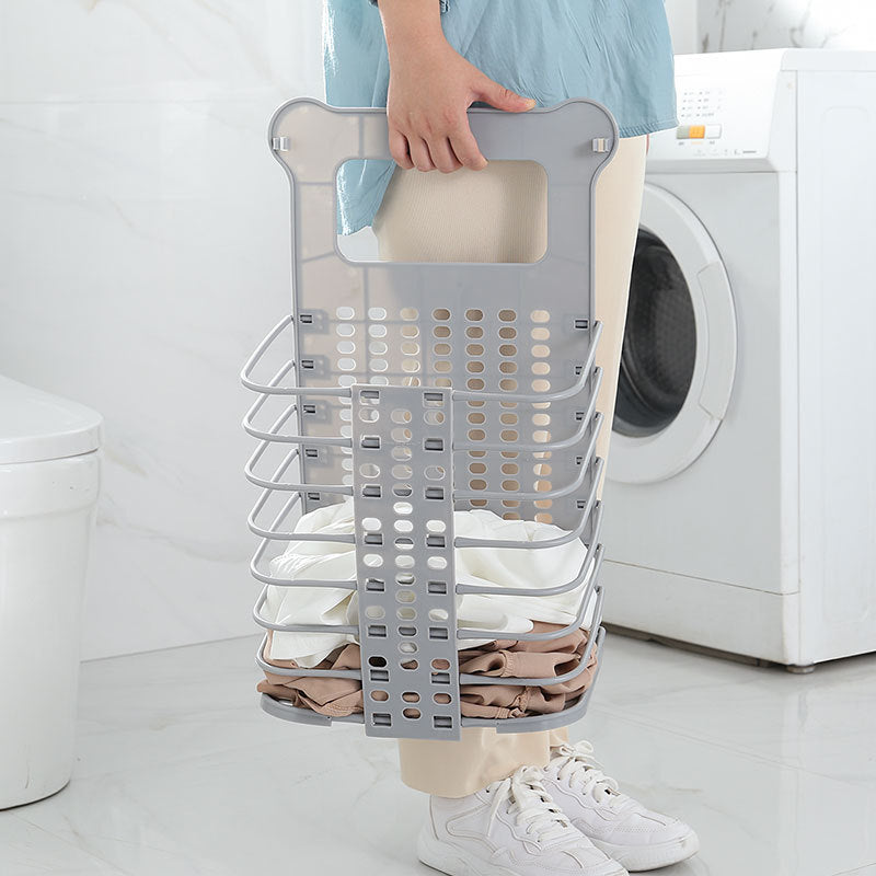 Laundry basket collapsible home bathroom storage basket for dirty clothes wall mounted