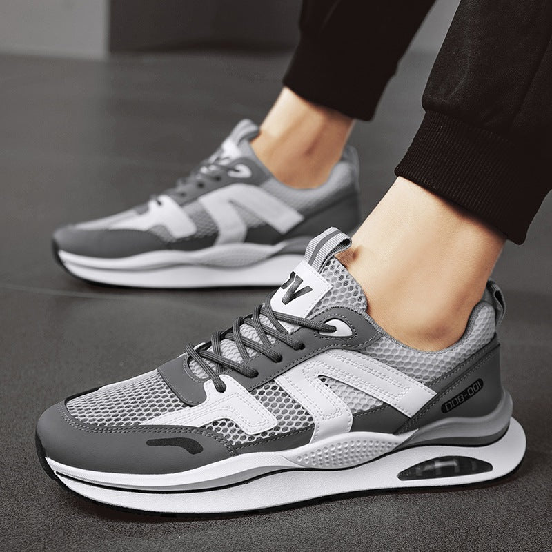 Men's Shoes Summer Breathable Mesh Cutout Thin Mesh Surface Shoes Men's Summer  New Running Fashionable Sports Shoes Students