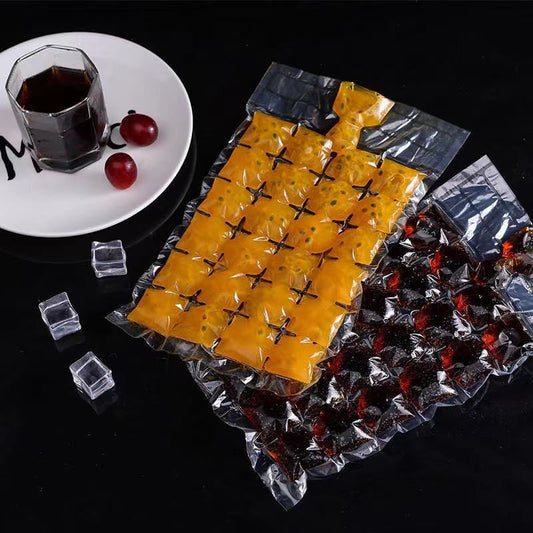 Ice Cube Bag Disposable Fruit Bag Self-Sealing Ice Lattice Mold Ice Pack