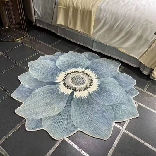 Lamb's Wool Creative Floral Carpet Bedroom Floor Mats