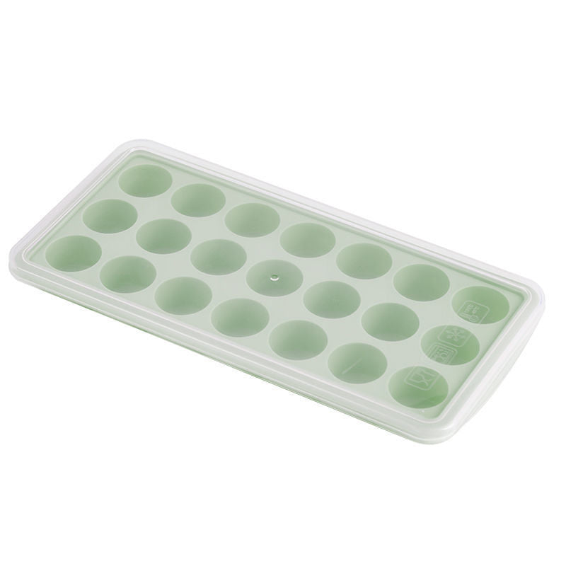 Ice Cube Mold Tray Ice Maker Silicone Quick-Frozen Internet Soft Model with Lid