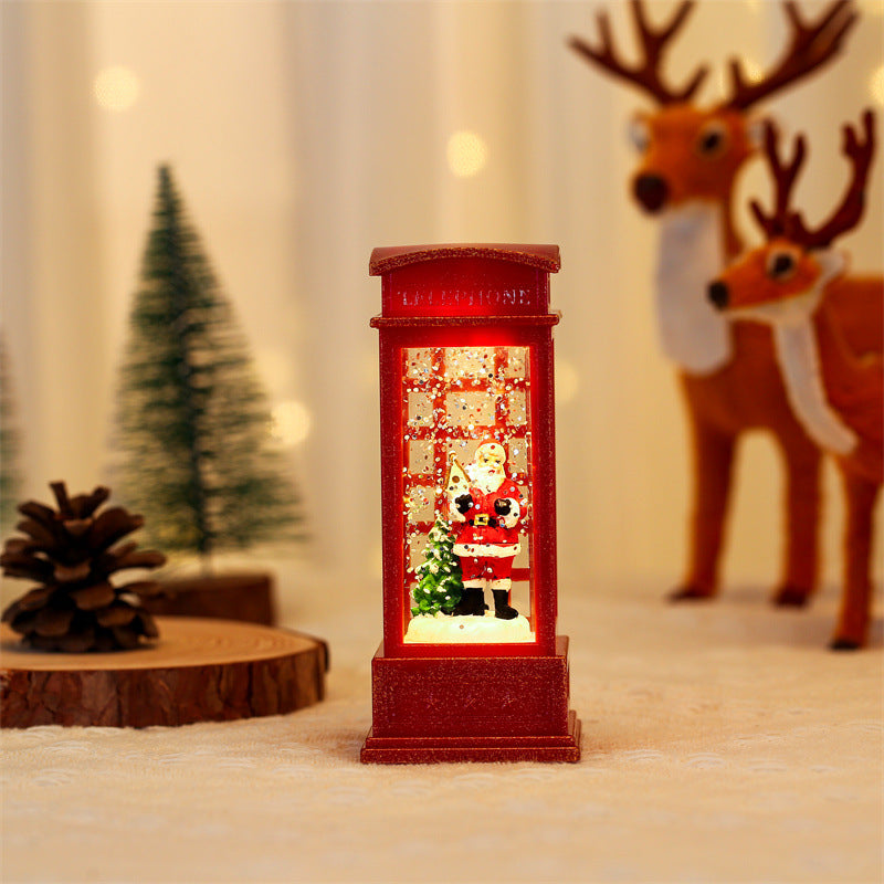 🔥40% Off🔥☃Christmas Telephone Booth Small Oil Lamp Decoration Ornaments