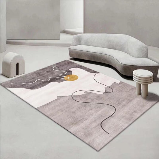 Simple Faux Cashmere Coffee Table Mat Home Carpet