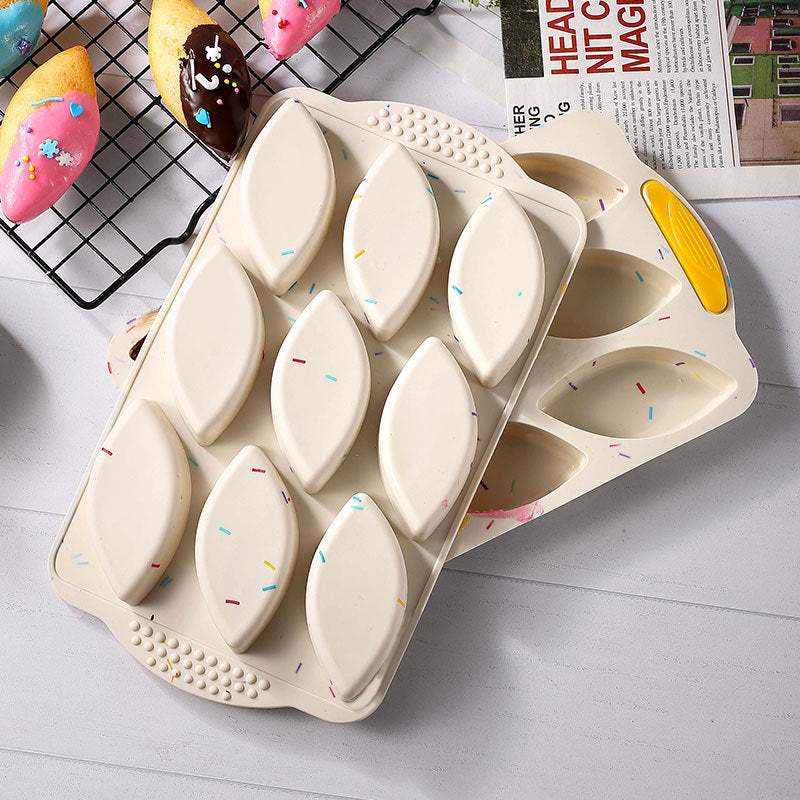 Leaf-Shaped Sandwich Silicone Cake Mold Baking Tray