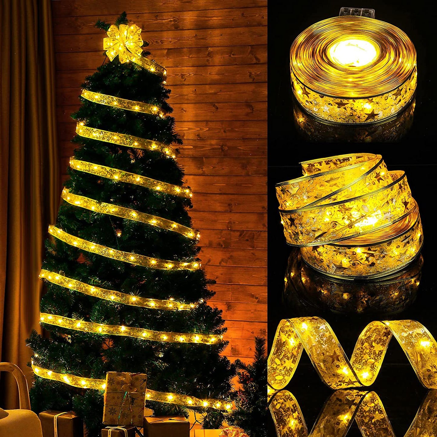 CHRISTMAS TREE DECOR - LED RIBBON STRING LIGHTS