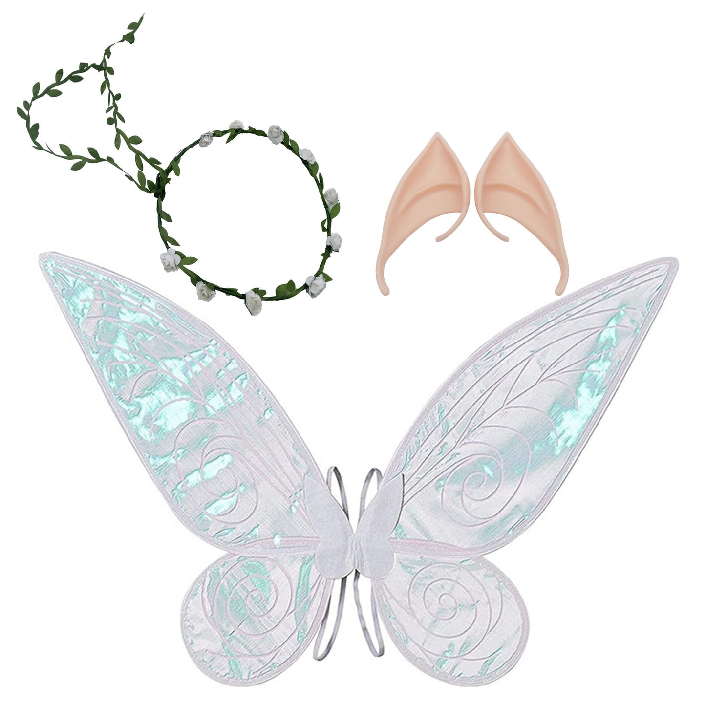 Cross-Border Elf Butterfly Wings Foldable Colorful Large Angel Wings Adult and Children Festival Performance Props