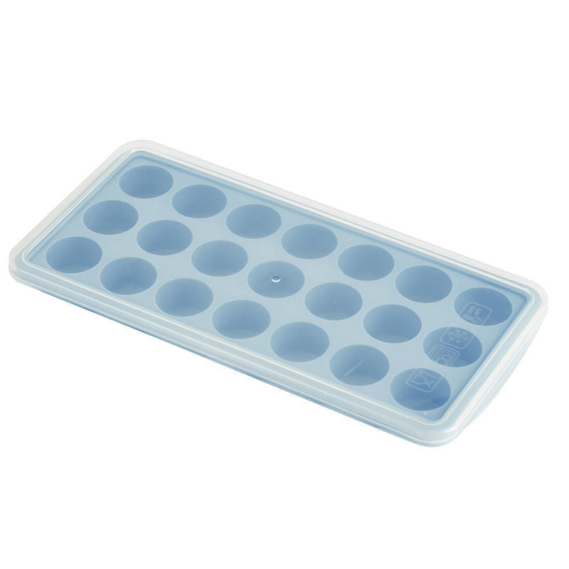 Ice Cube Mold Tray Ice Maker Silicone Quick-Frozen Internet Soft Model with Lid