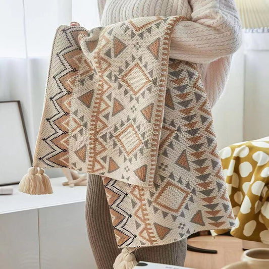 Pătură Boemă Pătură cu aer condiționat Pătură tricotată