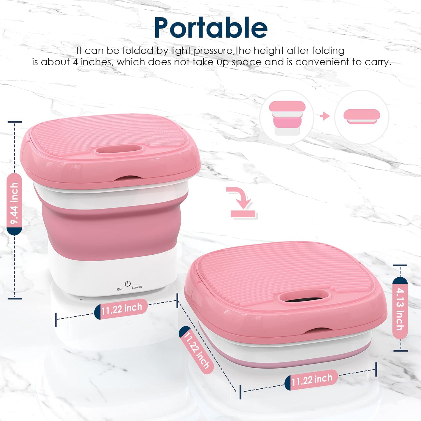 🔥49% Off🔥Foldable Portable Mini Washing Machine