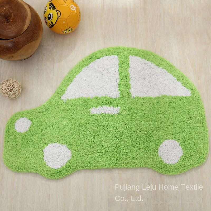 Cartoon Small Car Floor Mats Bedroom Foot Mats Bathroom Absorbent Mats