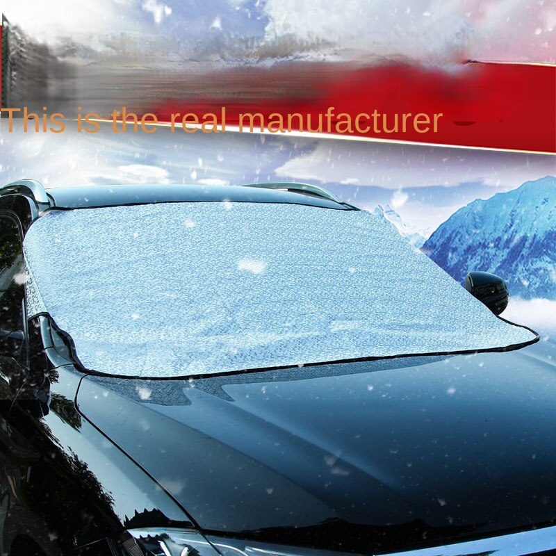 Car Sunshade Sun Shield Dust Cover Heat Insulation Silver Adhesive Cloth Sun Protection Sun Visor Snow Shield Car Light Blocking