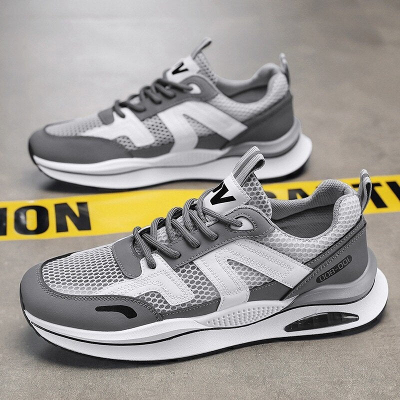 Men's Shoes Summer Breathable Mesh Cutout Thin Mesh Surface Shoes Men's Summer  New Running Fashionable Sports Shoes Students