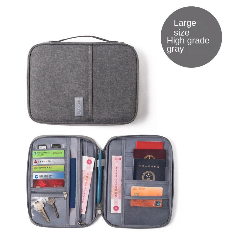 Portable Travel Multi-Function Document Storage Bag