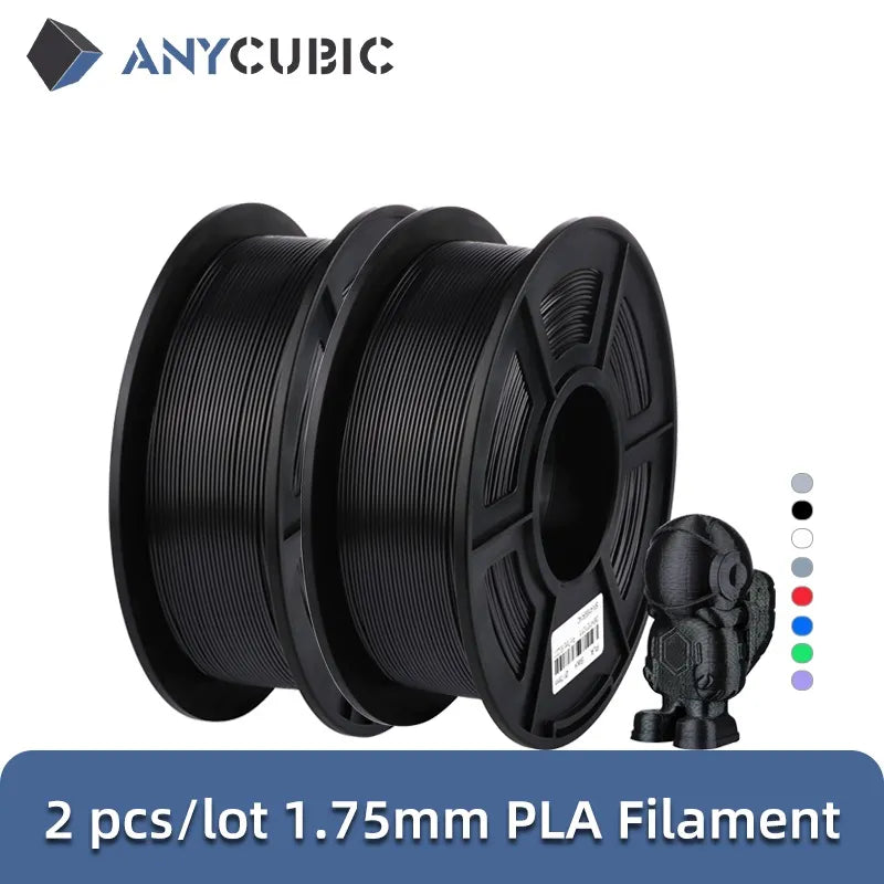 2 pieces/lot ANYCUBIC PLA 3D Printer Filament 1.75mm 1kg/Roll PLA Filament 3D Printing Material For FDM 3D Printer