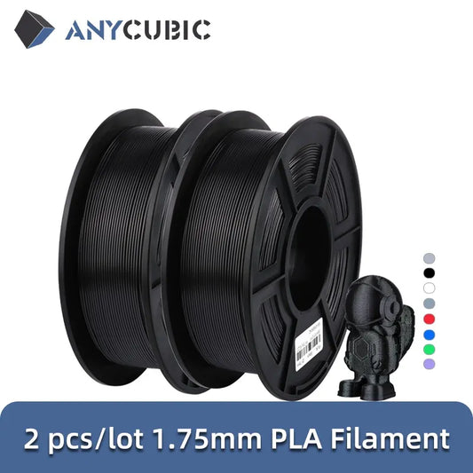 2 bucăți/lot ANYCUBIC PLA 3D Filament pentru imprimantă 1,75 mm 1 kg/rolă Filament PLA Material de imprimare 3D pentru imprimantă 3D FDM
