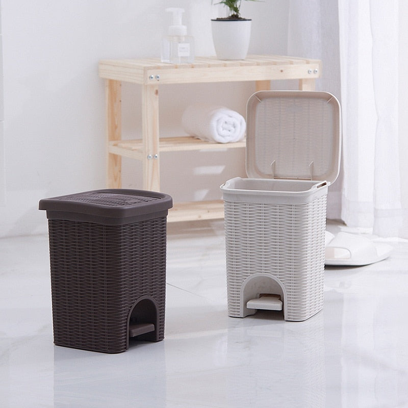 Rattan Household Large-capacity Garbage Cans