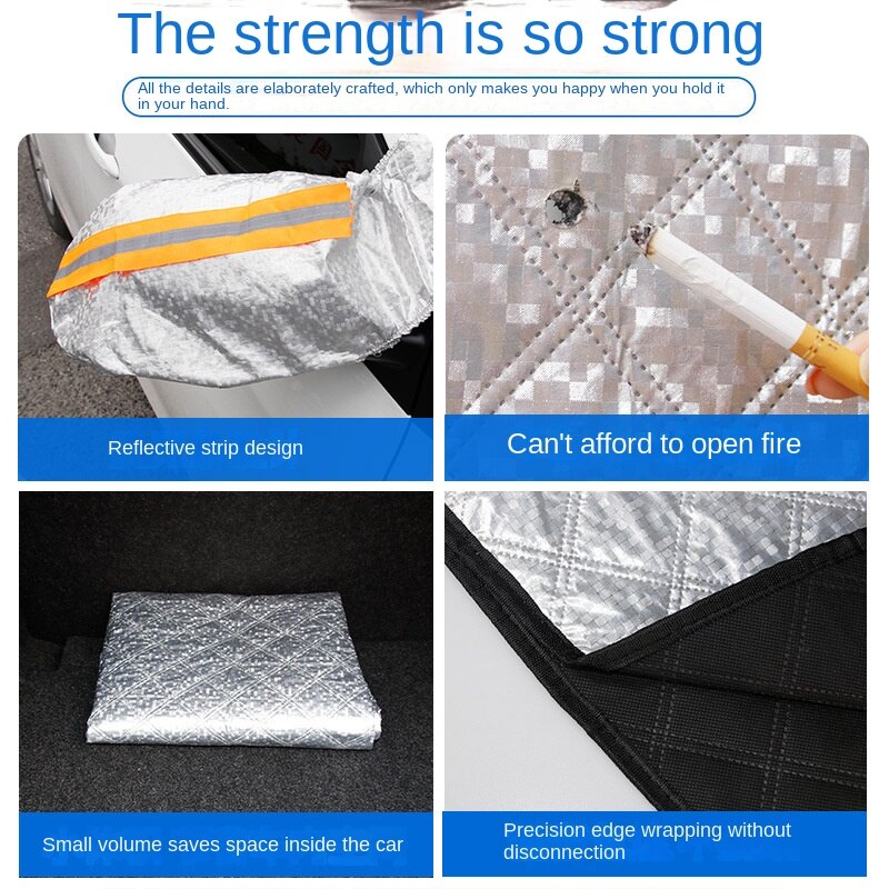 Car Sunshade Sun Shield Dust Cover Heat Insulation Silver Adhesive Cloth Sun Protection Sun Visor Snow Shield Car Light Blocking